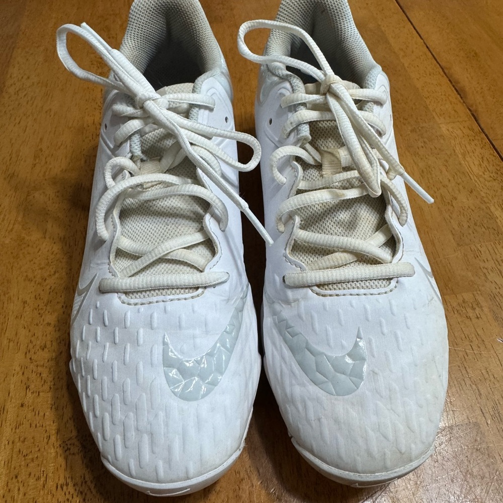 White Nike cleats